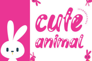 Cute Animal Display Font