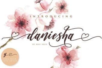 Daniesha Script Font