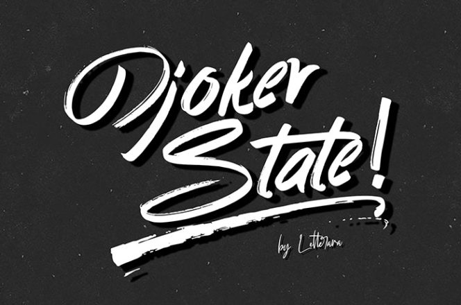Djoker State Brush Font