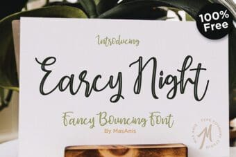 Earcy Night Handwritten Font