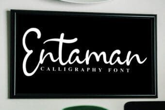 Entaman Calligraphy Font