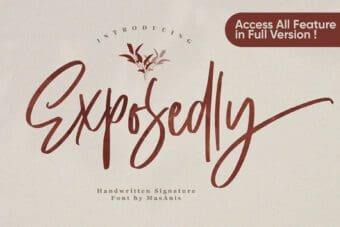 Exposedly Script Font