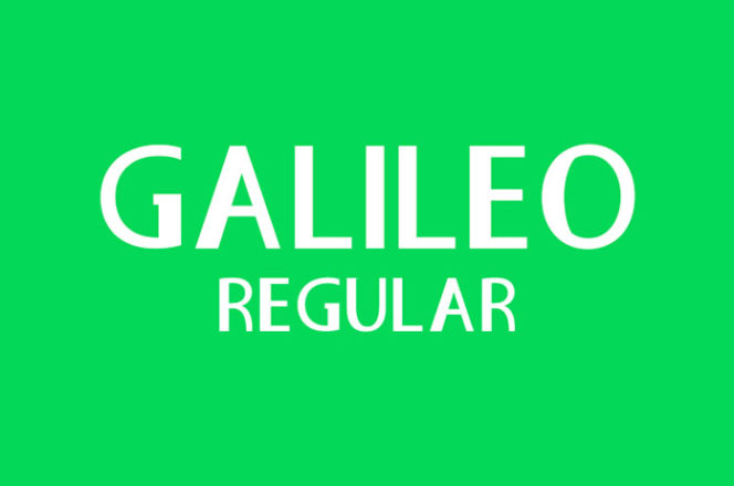 Galileo Regular Sans Serif Font