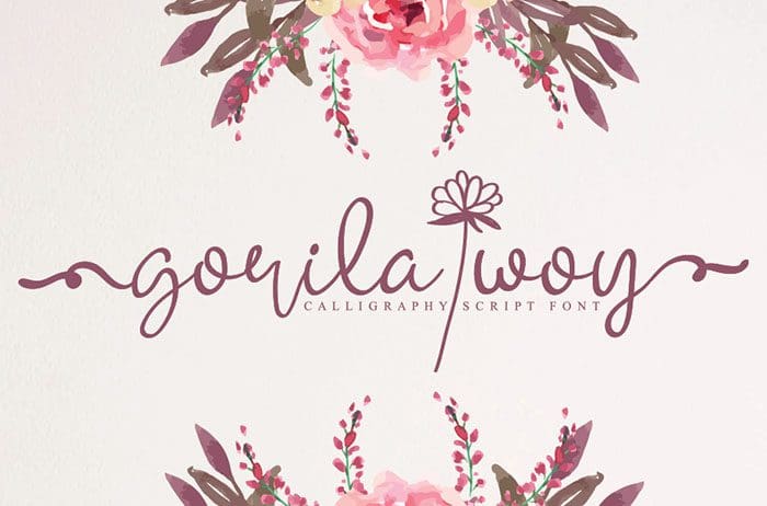 Gorila Woy Calligraphy Font