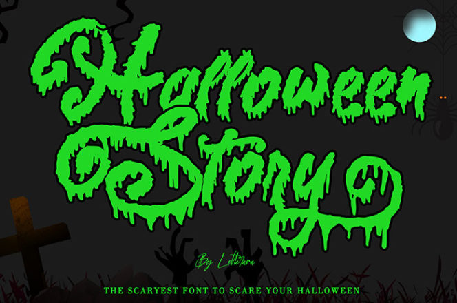 Halloween Story Brush Font