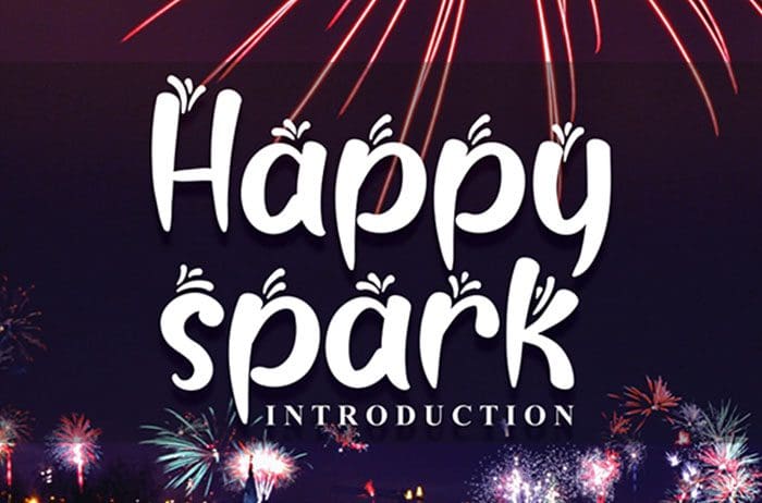 Happy Spark Display Font