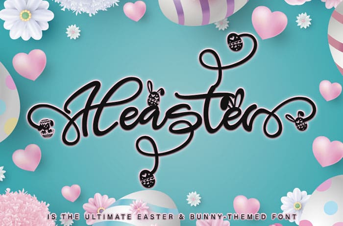 Heaster Script Font