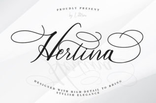 Free Hertina Calligraphy Font