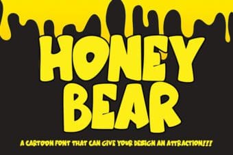 Honey Bear Display Font