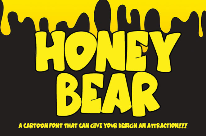 Honey Bear Display Font