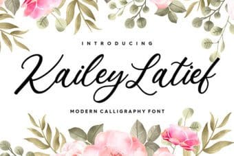 Kailey Latief Calligraphy Font