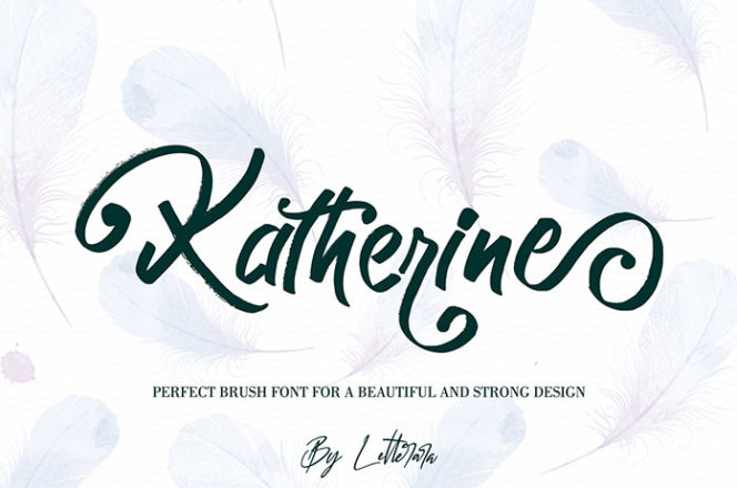 Free Katherine Brush Font