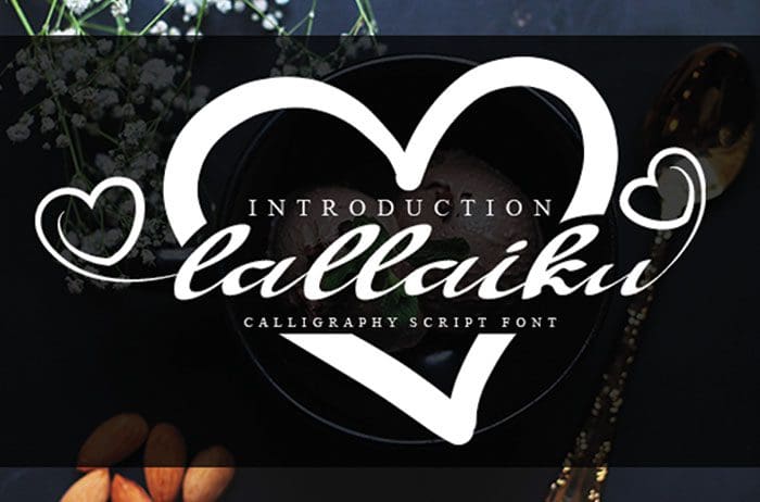 Lallaiku Calligraphy Font