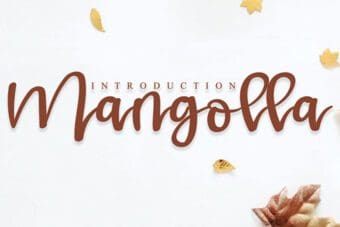 Mangolla Calligraphy Font