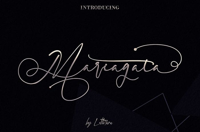 Mariagata Script Font