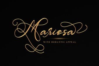 Mariosa Calligraphy Font