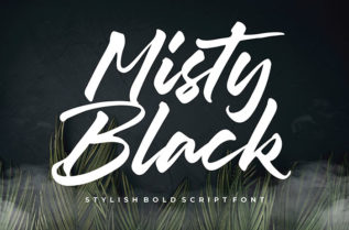 Free Misty Black Script Font