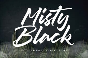 Misty Black Script Font