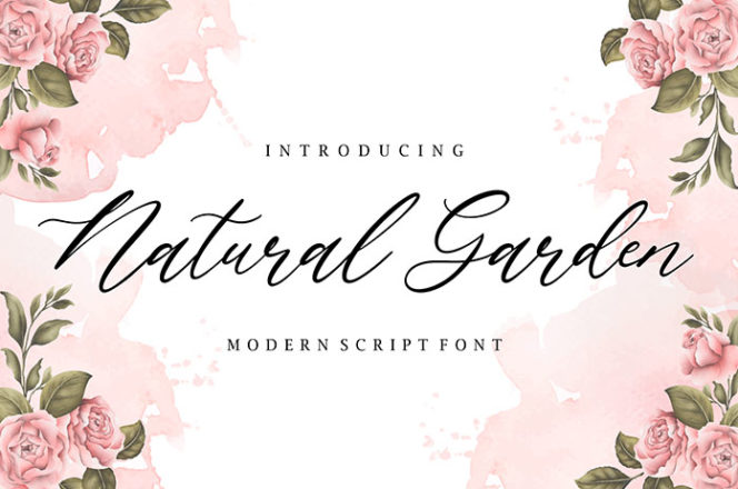 Natural Garden Script Font