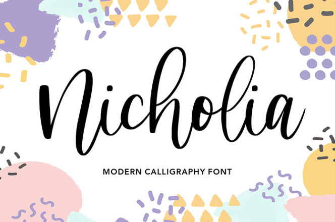 Free Nicholia Calligraphy Font