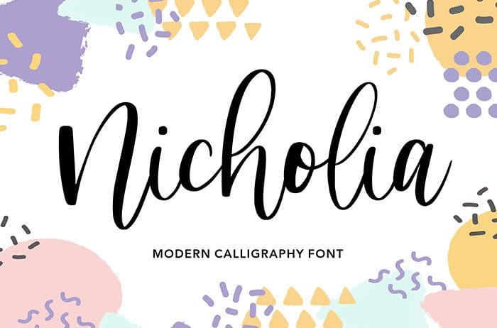 Nicholia Calligraphy Font