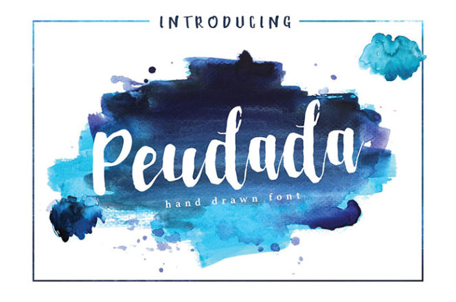Free Peudada Brush Font