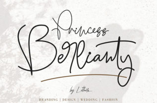 Princess Berlianty Calligraphy Font