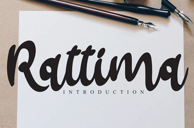 Rattima Calligraphy Font