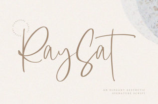 Raysat Signature Font