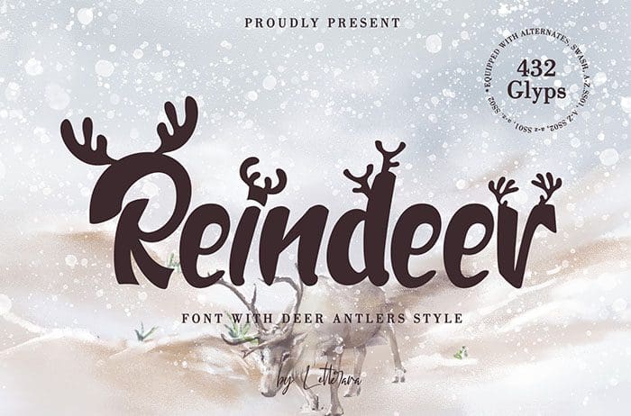 Reindeer Display Font