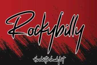 Rockybilly Brush Font