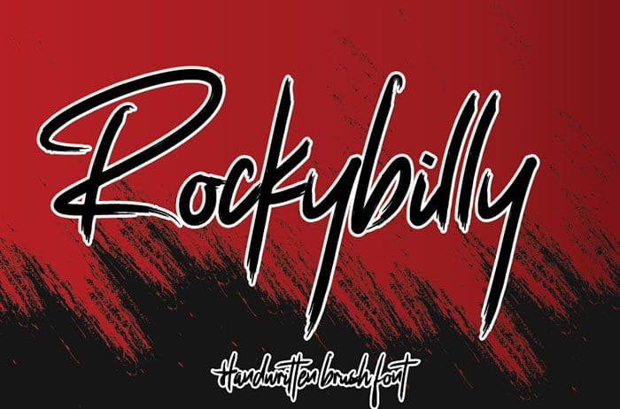 Rockybilly Brush Font