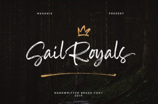 Sail Royals Brush Font