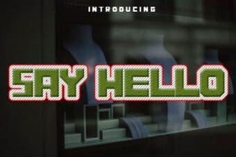 Say Hello Display Font