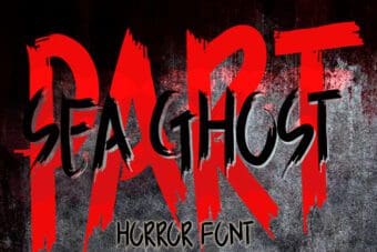 Sea Ghost Brush Font