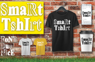 Smart Tshirt Display Font