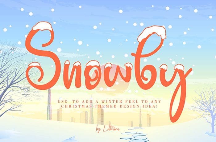 Snowby Brush Font