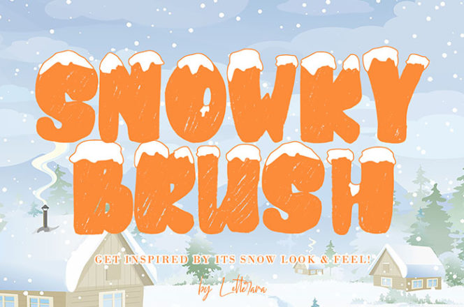 Free Snowky Brush Font