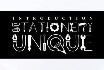 Stationary Unique Display Font