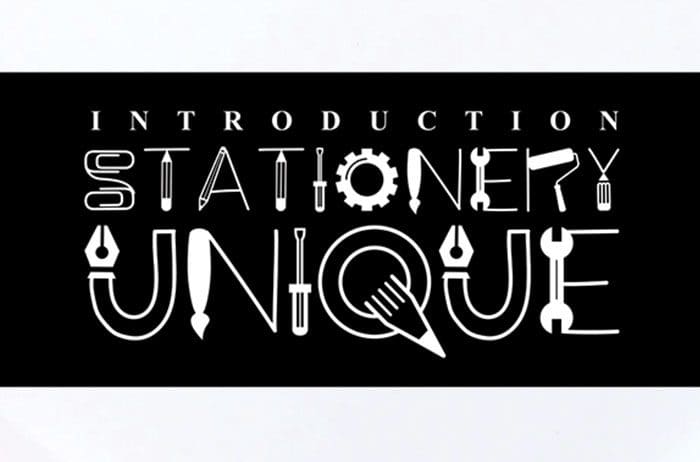 Stationary Unique Display Font