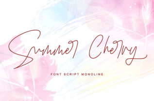 Summer Cherry Script Font
