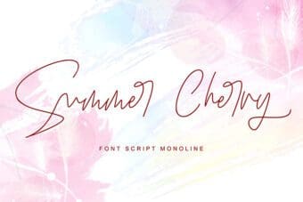 Summer Cherry Script Font