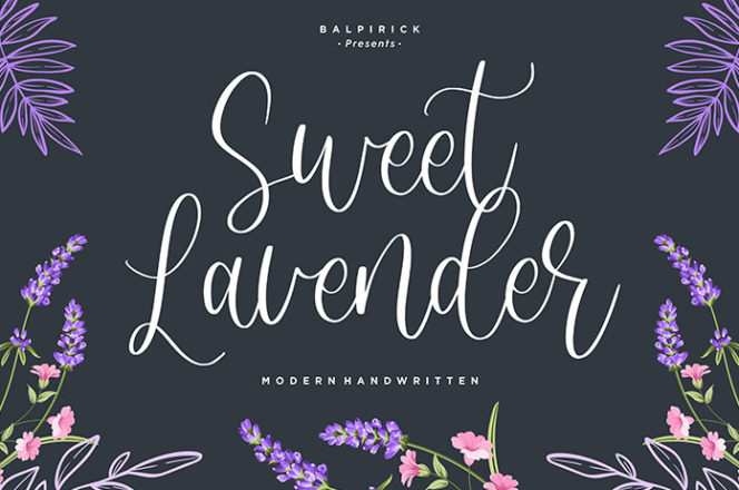 Sweet Lavender Handwritten Font