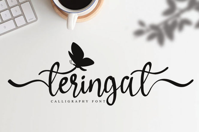 Teringat Calligraphy Font