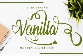 Vanilla Calligraphy Font