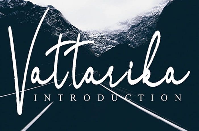 Vattarika Brush Font