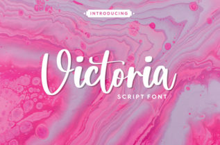 Victoria Modern Script Font