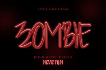 Zombie Handwritten Font