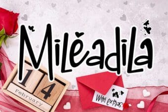 Mileadila Display Font