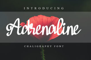 Adrenaline Calligraphy Font
